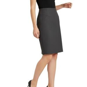 Chanel Vintage Gray Knee-Length Skirt, Small